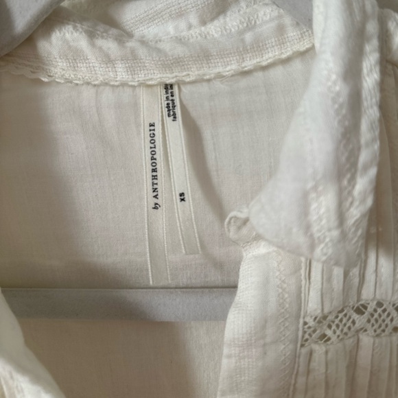 Anthropologie White Tunic Shift Dress Size XS - Picture 4 of 10